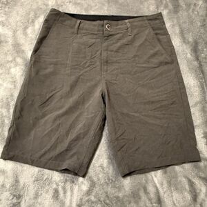 Volcom Men’s Shorts Sz‎ 30 Heather Black Stretch Skate Hybrid Swim
